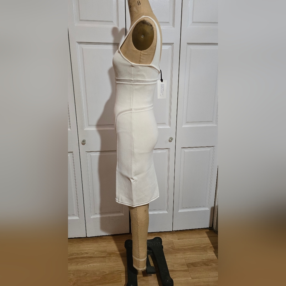 Ralph Rucci White Knit Dresd - Picture 5 of 7